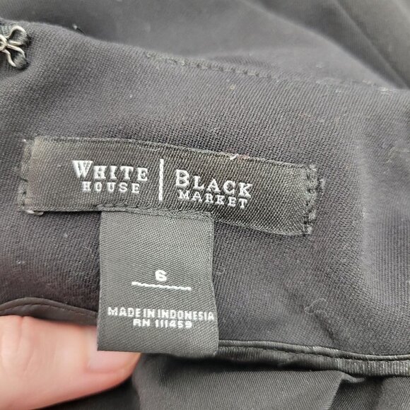 White House Black Market Women's Button Accent Back Slit Pencil Skirt Size 6 - Picture 9 of 12